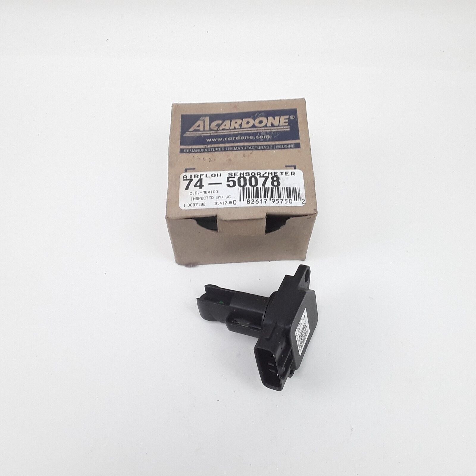 Cardone 74-50078 Mass Air Flow Sensor Black Plastic Bolt-On For Jaguar 2003-2009