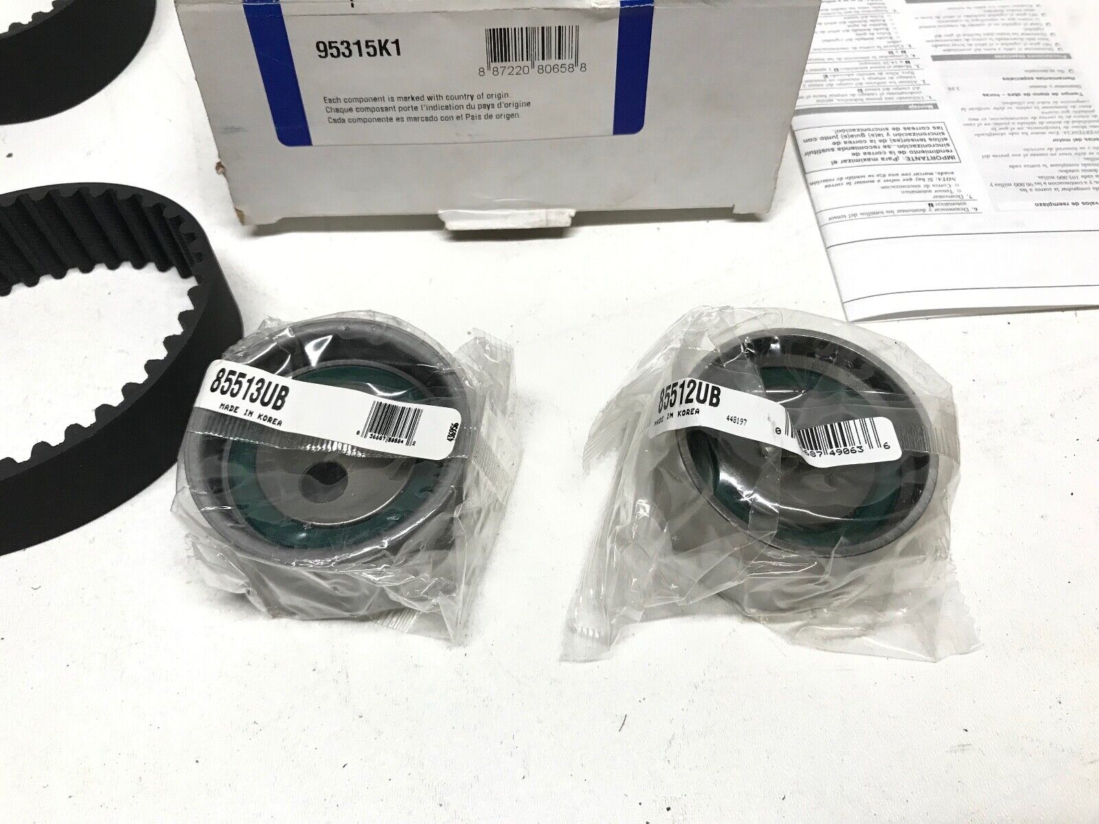 Engine Timing Belt Kit-VIN: 8 CARQUEST 95315K1 for Hyundai, Kia FAST SHIPPING - HotCarParts