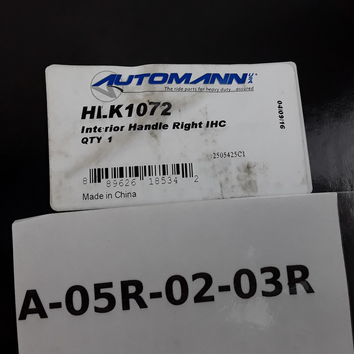 Automann HLK1072 Right Interior Door Handle For International Durastar 2010-2011