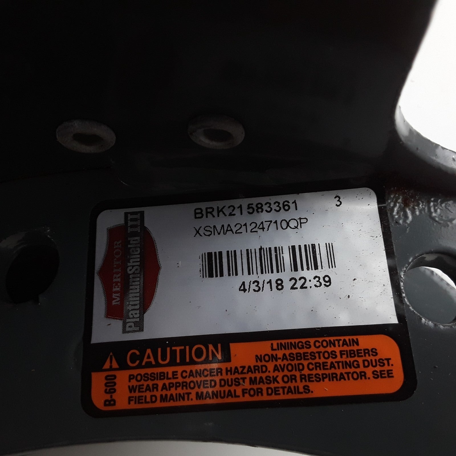 Meritor XSMA2124710QP Platinum Shield III Brake Shoe Kit For Meritor Q Plus
