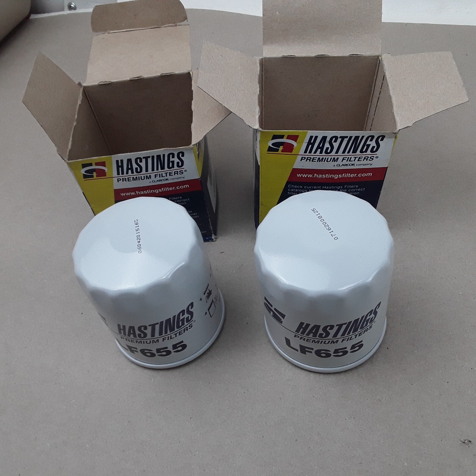 2 PCS Hastings LF655 Engine Oil Filter Fits Lincoln Mazda Mercury Ford 2003-2022