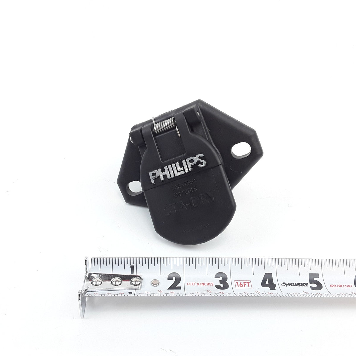 16-726 Phillips 7-Way Havy Duty STA-DRY 2-Hole Bullet w/locking clip Socket
