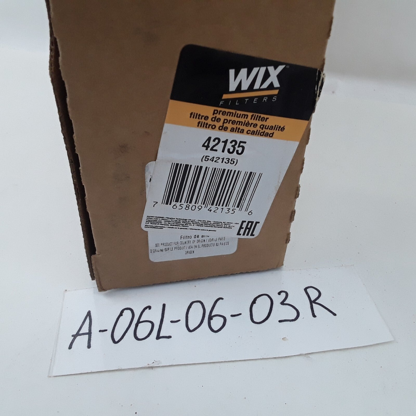 WIX 42135 Premium Air Filter Spin-On Heavy Duty High Performance