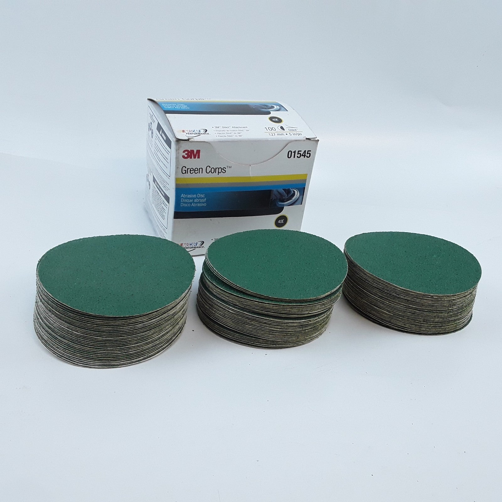 3M 01545 Green Corps Stikit Pro Abrasive Disc Heavy Duty Sz 127mm 5in Box of 100