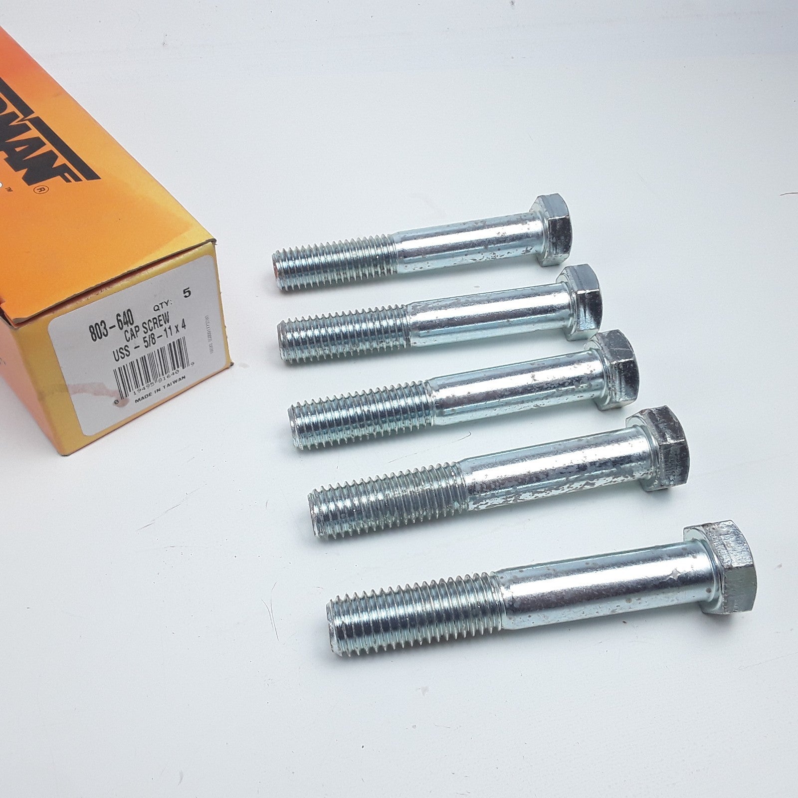 Dorman 803-640 Cap Screw-Hex Steel Head-Grade 5/8-11 x 4 in Set of 5