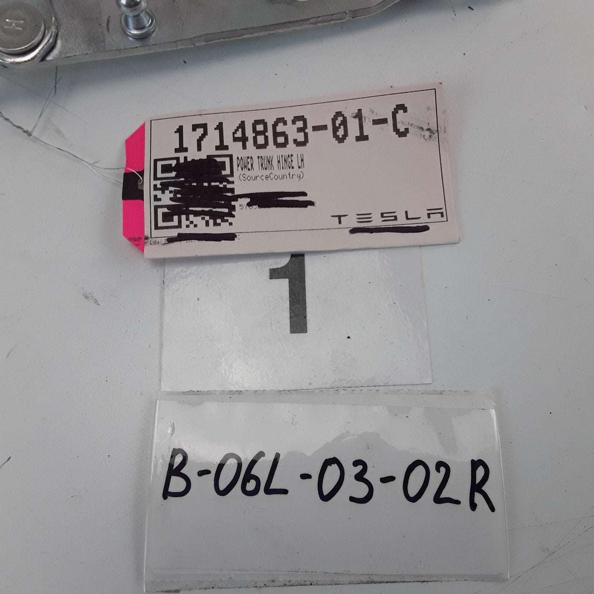 For Tesla Model 3 2024 2025 2026 Left Trunk Hinges 1714863-01-C Unpainted