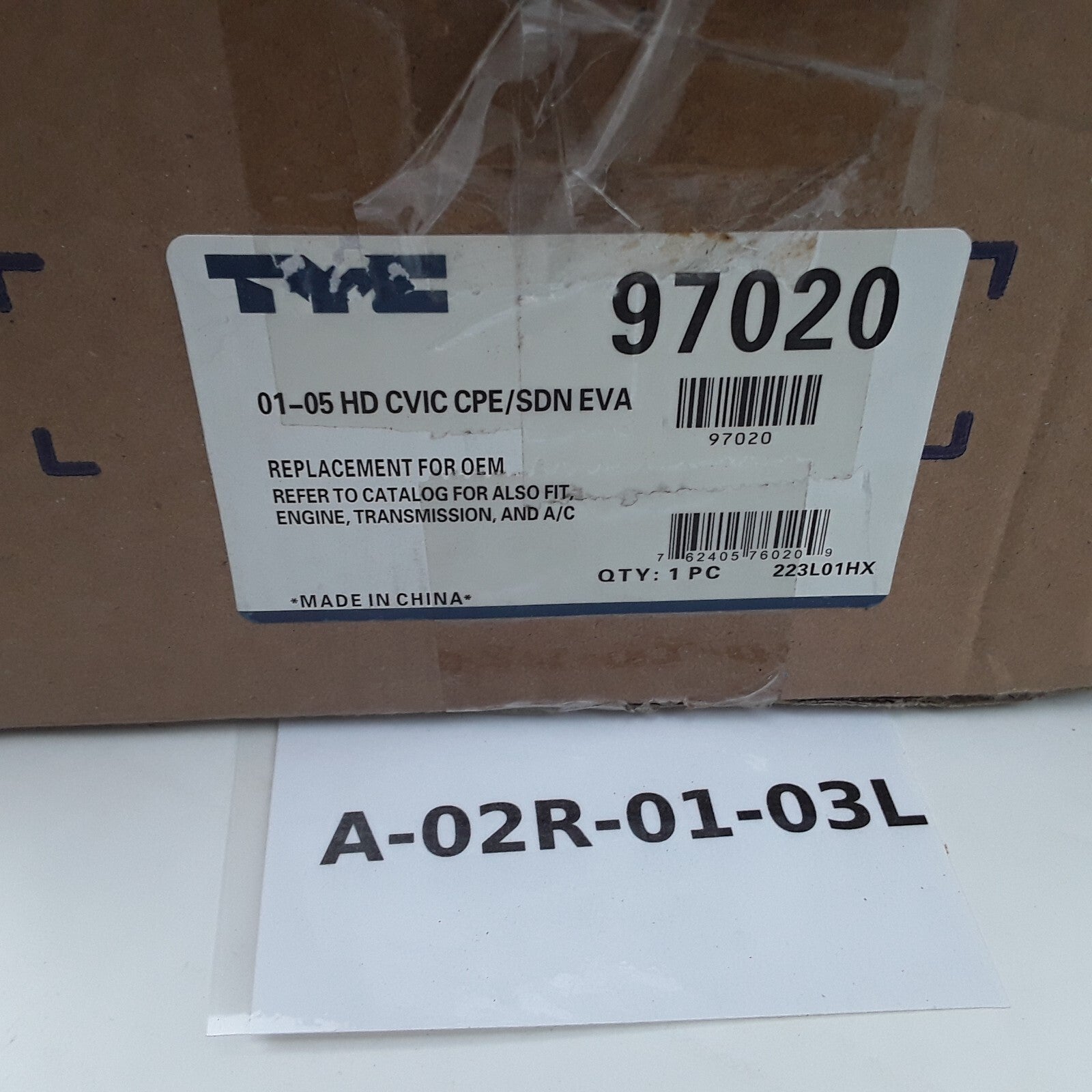 TYC 97020 Front A/C Evaporator Core Fits Honda Element Civic CR-V (2001-2011)