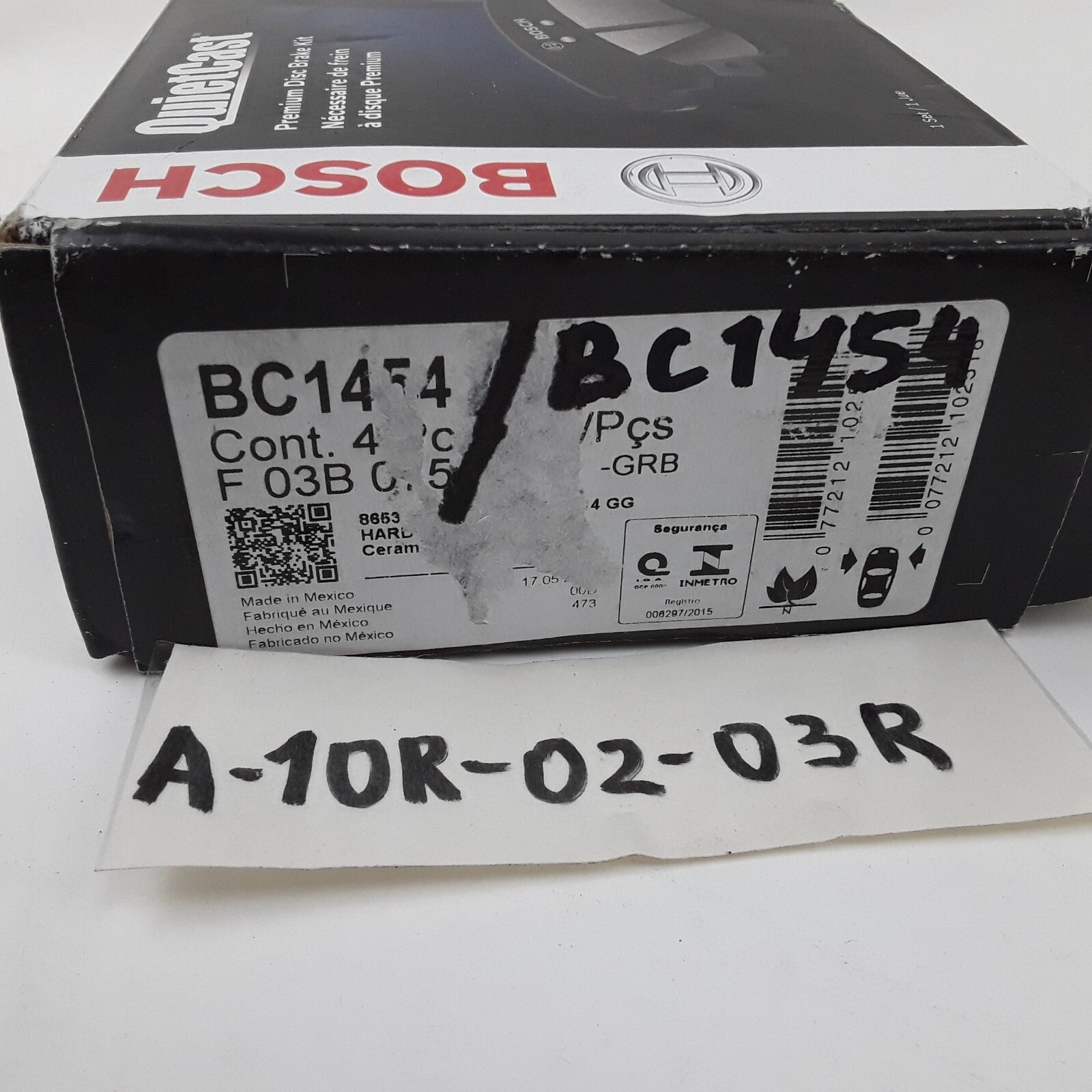 Bosch BC1454 Front Disc Brake Pad Set Fits Ford Fiesta 2011 2012 2013 2014-2019