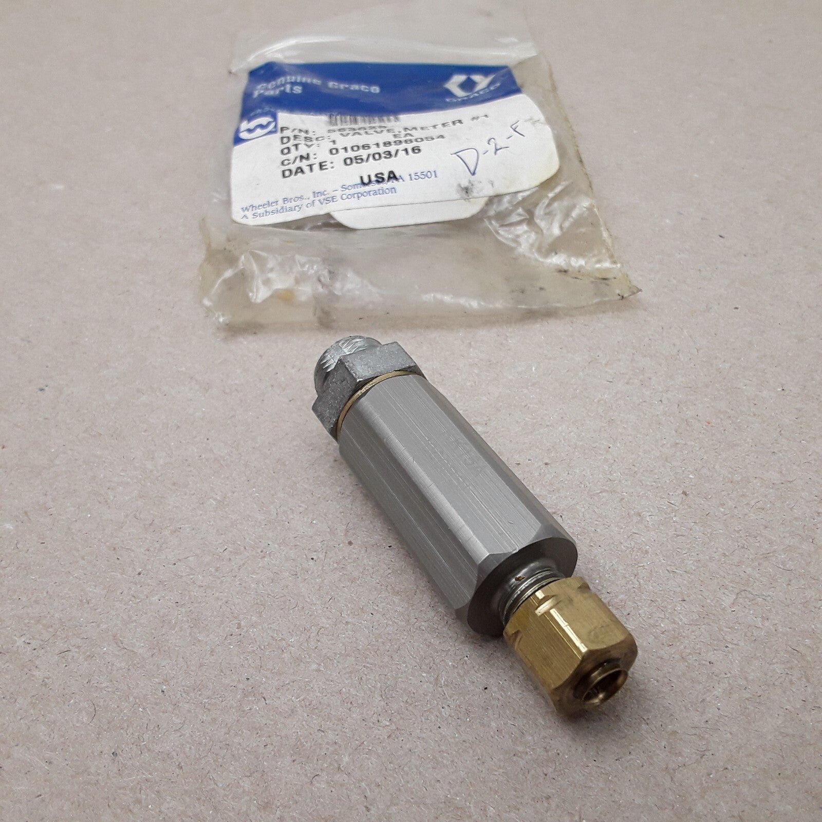 Graco 563629 LubriSystem Grease Injector Valve Replacement for Auto Lube Systems