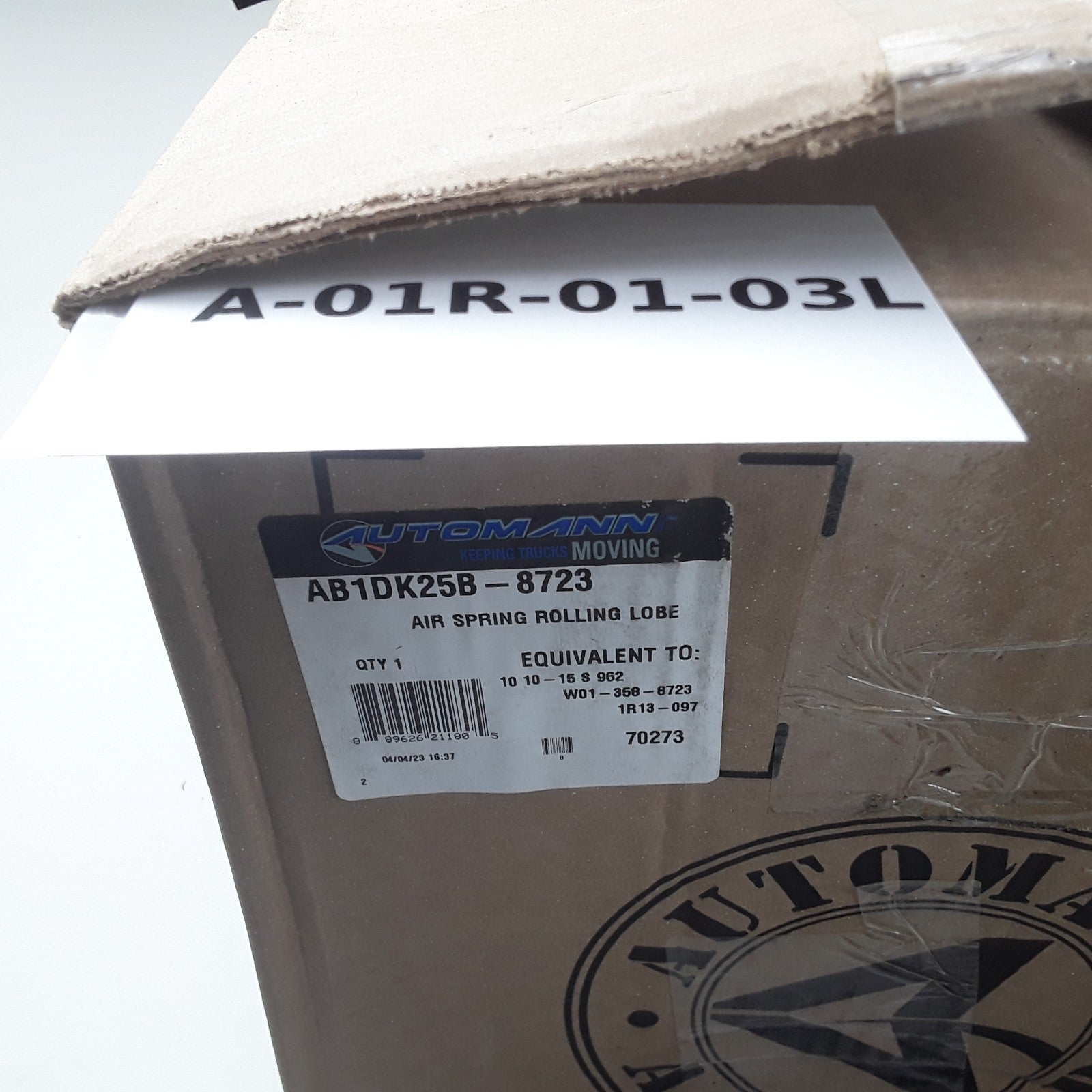 Automann AB1DK25B-8723 Super Cushion Rolling Lobe Air Springs High Performance