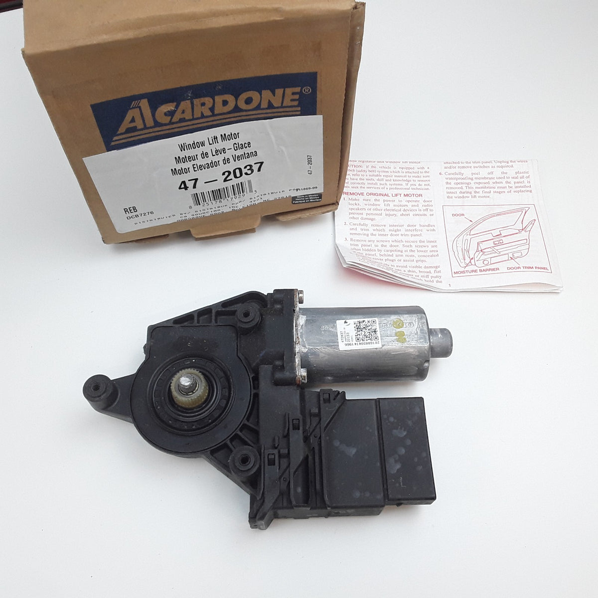 Cardone 47-2037 Rear Left Power Window Motor Fits Volkswagen Passat (2001-2005)