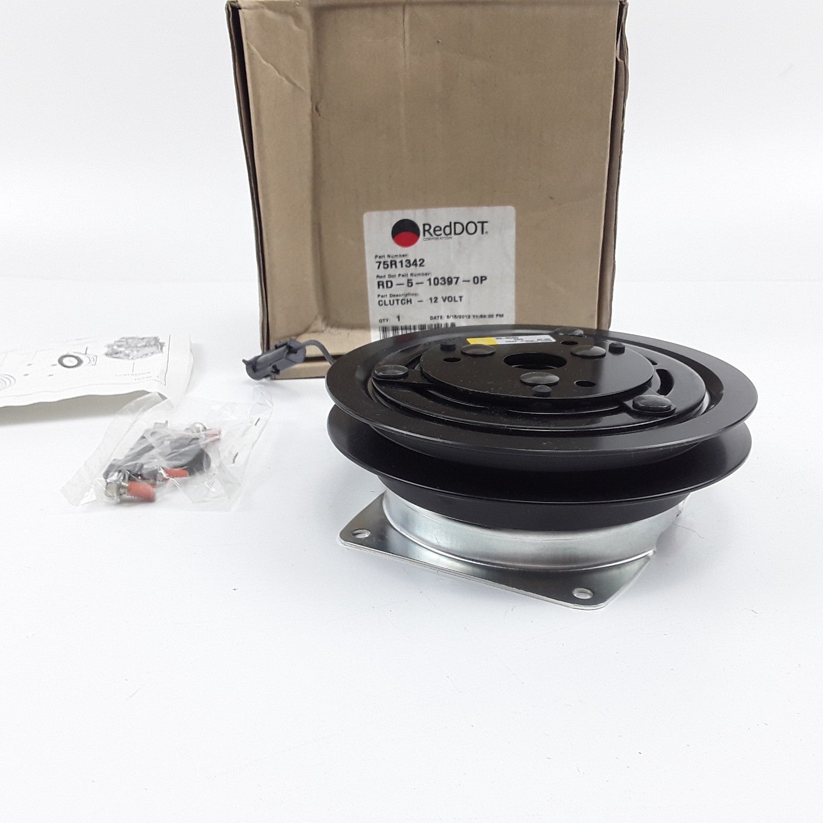 Red Dot 75R1342 Compressor Clutch Assembly 12V Heavy Duty High Performance