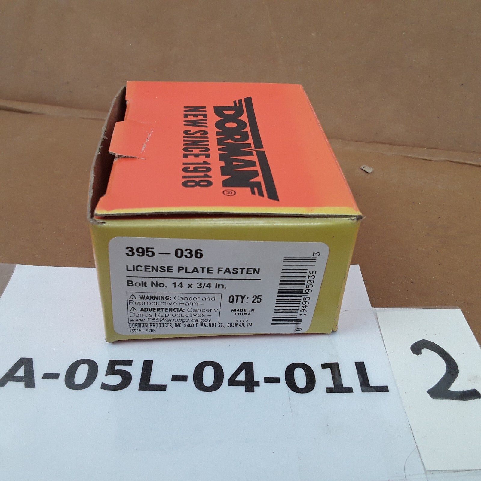 Direct replacement Car Truck License Plate Fasteners- No. 14 x 3/4 In Pack of 25