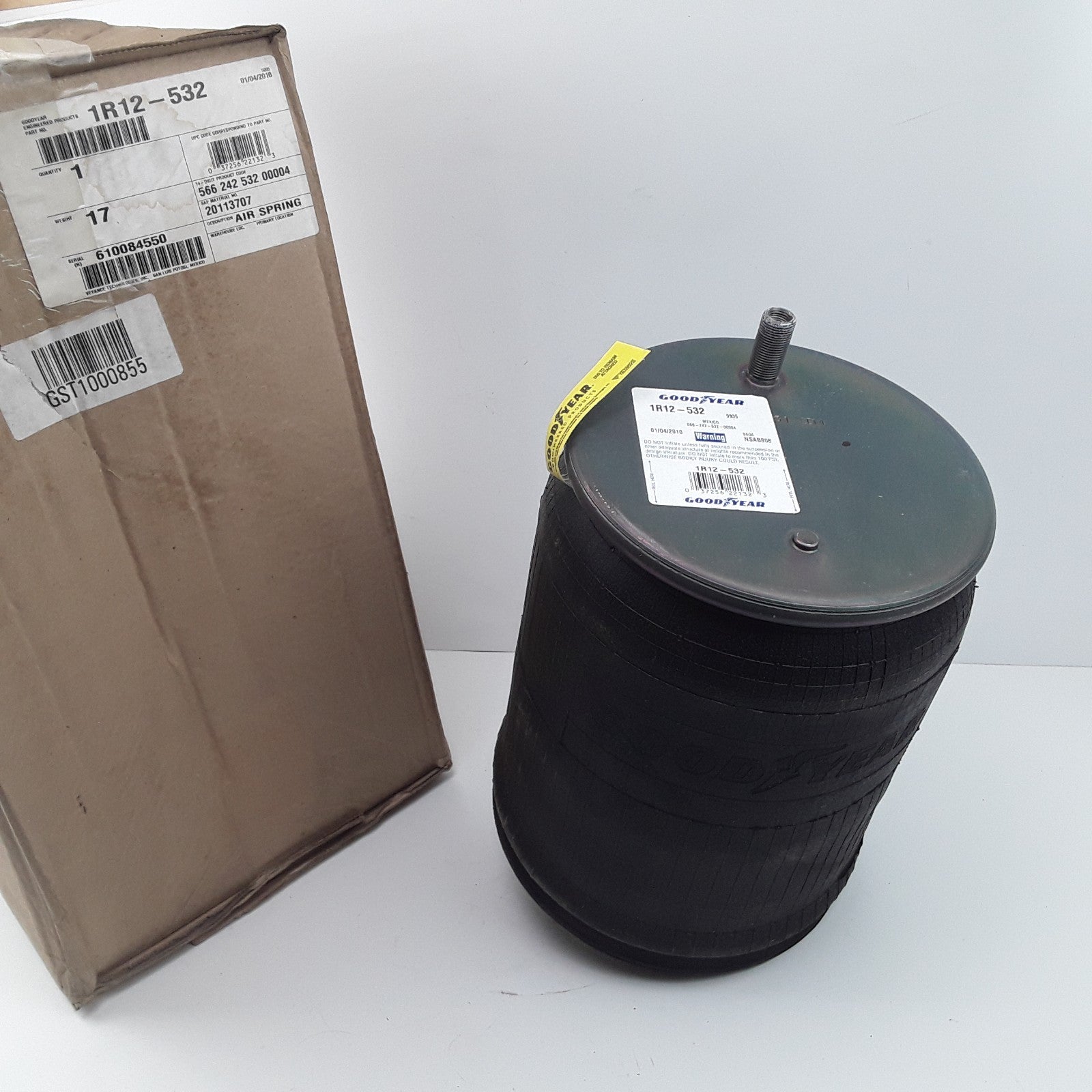 Goodyear 1R12-532 Cushion Rolling Lobe Air Springs High Performance Heavy Duty