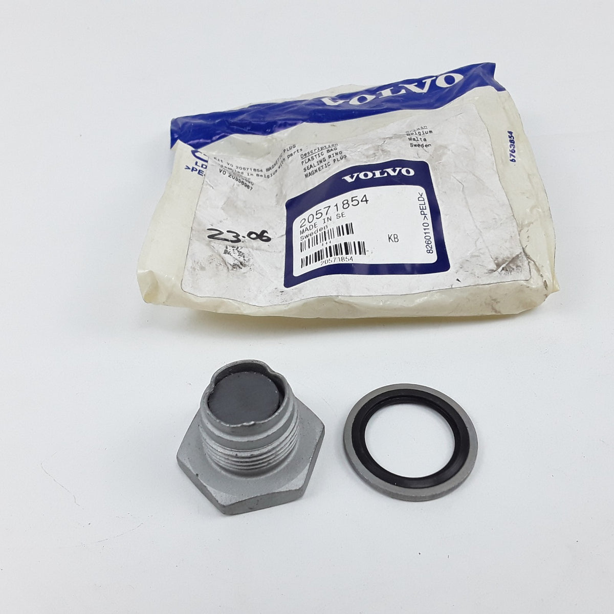 OEM Volvo 20571854 Engine Oil Pan Bolt Magnetic Plug 20579690,20556987 Fits Mack