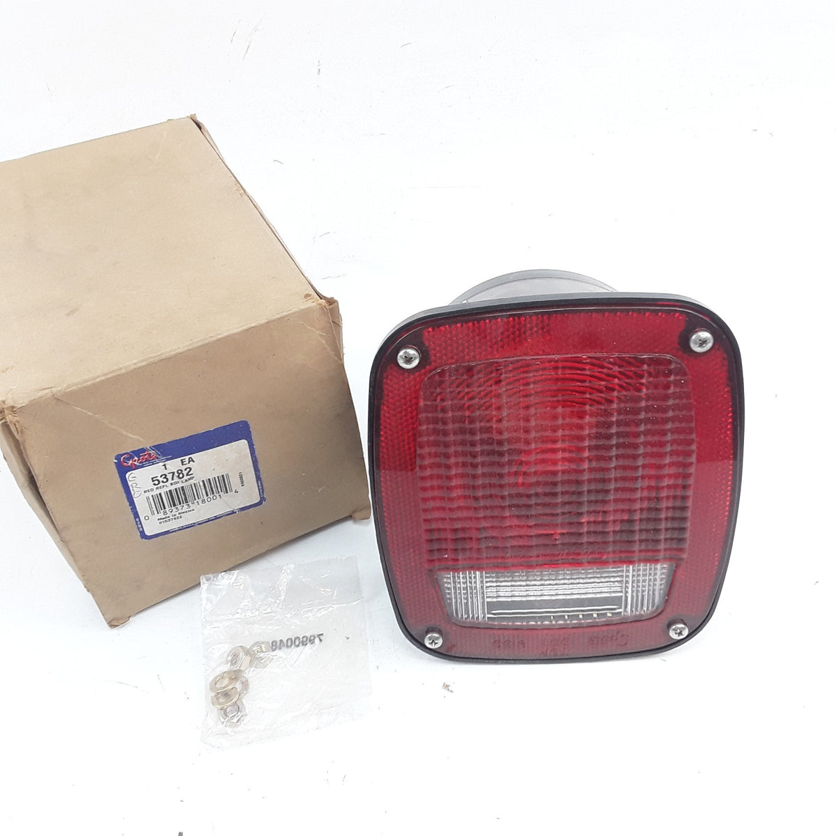 Grote 53782 Right Stop Tail Turn Box Light w/ License Window Fits Ford Trucks