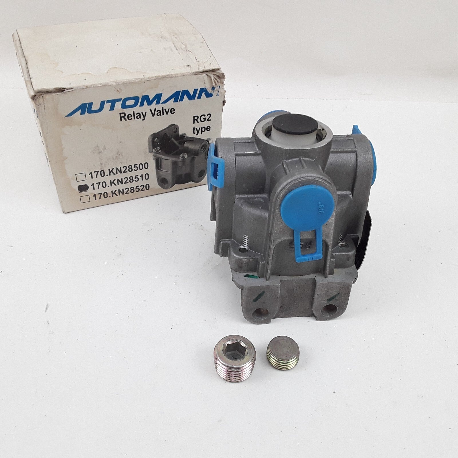 Automann 170-KN28510 Truck RG-2 Type Relay Valve 5.6 PSI Crack Pressure