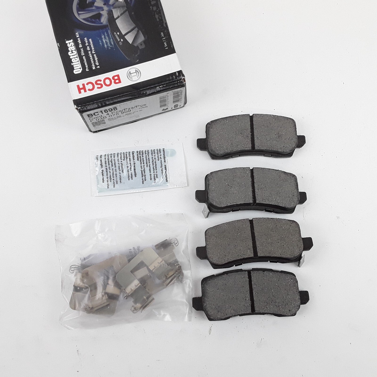 Bosch Rear Disc Brake Pad Set Fits Acura TLX MDX RLX Honda Odyssey (2014-2020)