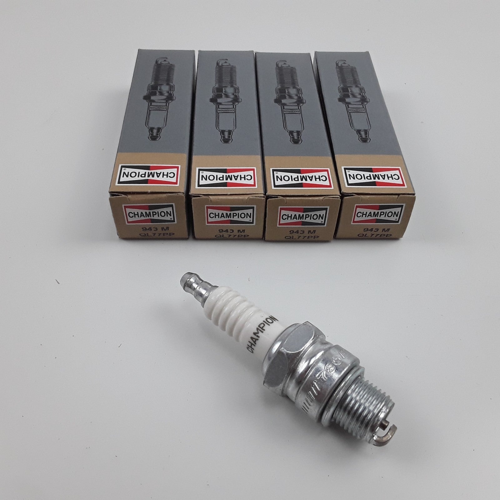 4 Champion 943M Spark Plug Fits Kawasaki Suzuki Honda Cobra KTM Yamaha 1960-2012
