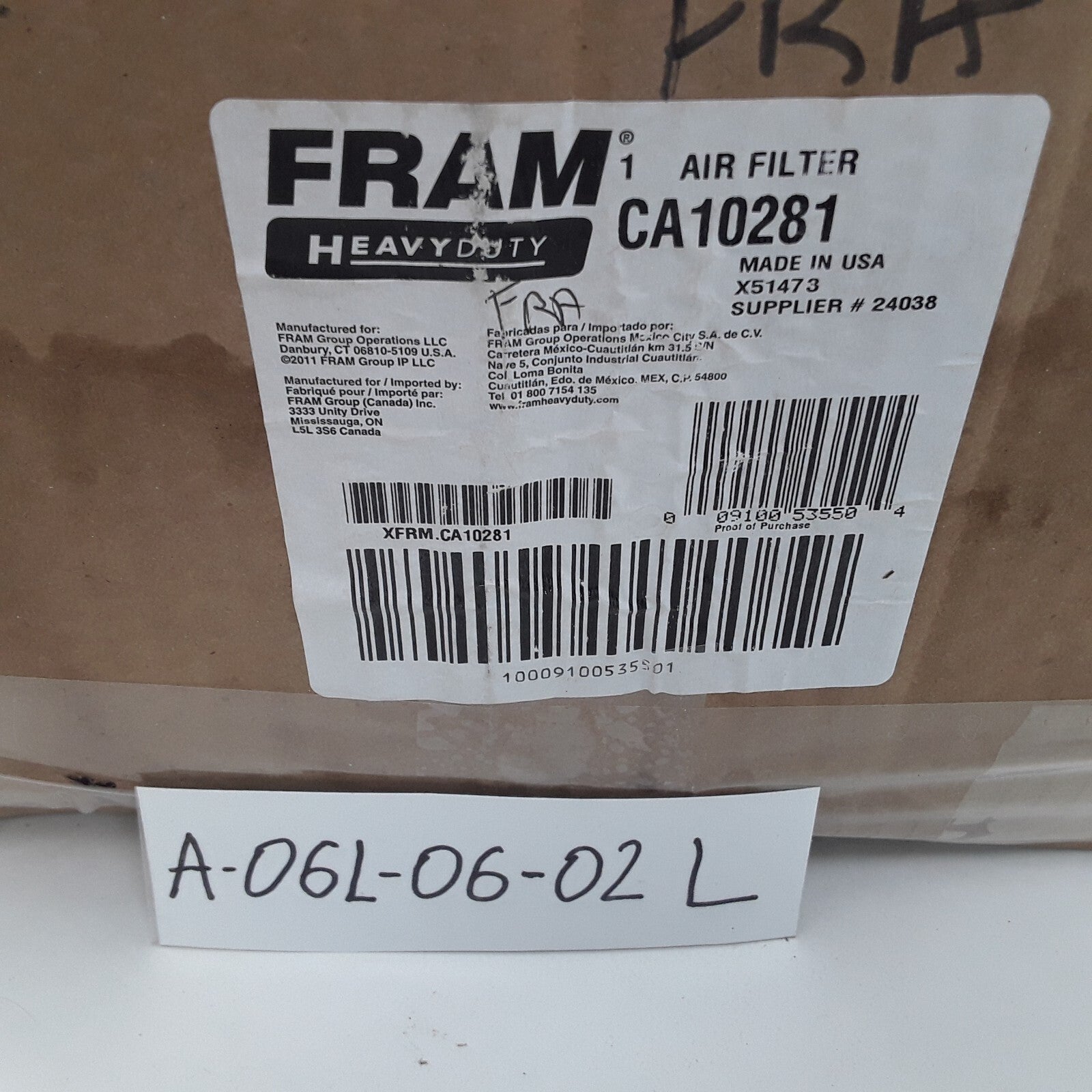 FRAM CA10281 Engine Air Filter Fits Thomas Freightliner Western Star (2000-2022)