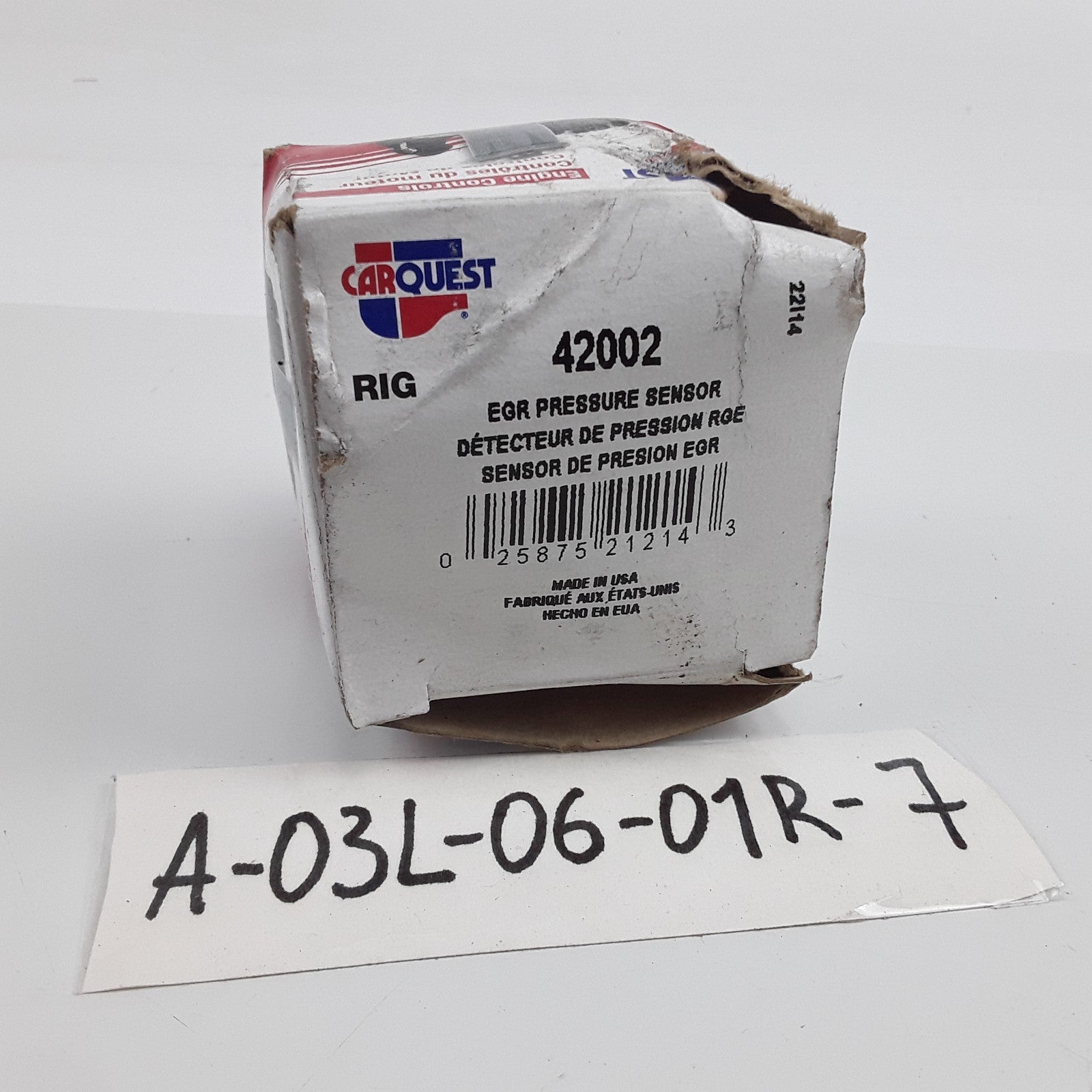 Carquest 42002 Exhaust Gas Recirculation (EGR) Pressure Sensor Heavy Duty