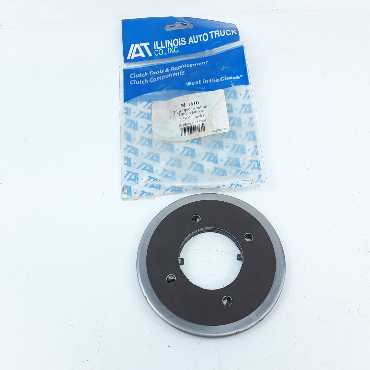 Illinois Auto Truck M-1610 TL Clutch Brake 0.380" Thick Replaces 127760 R160012