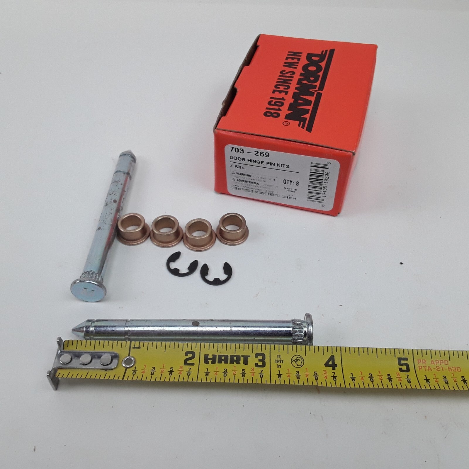 Door Hinge Pin and Bushing Kit Fits Ford Bronco F-150 F-250 F-350 1981-1994