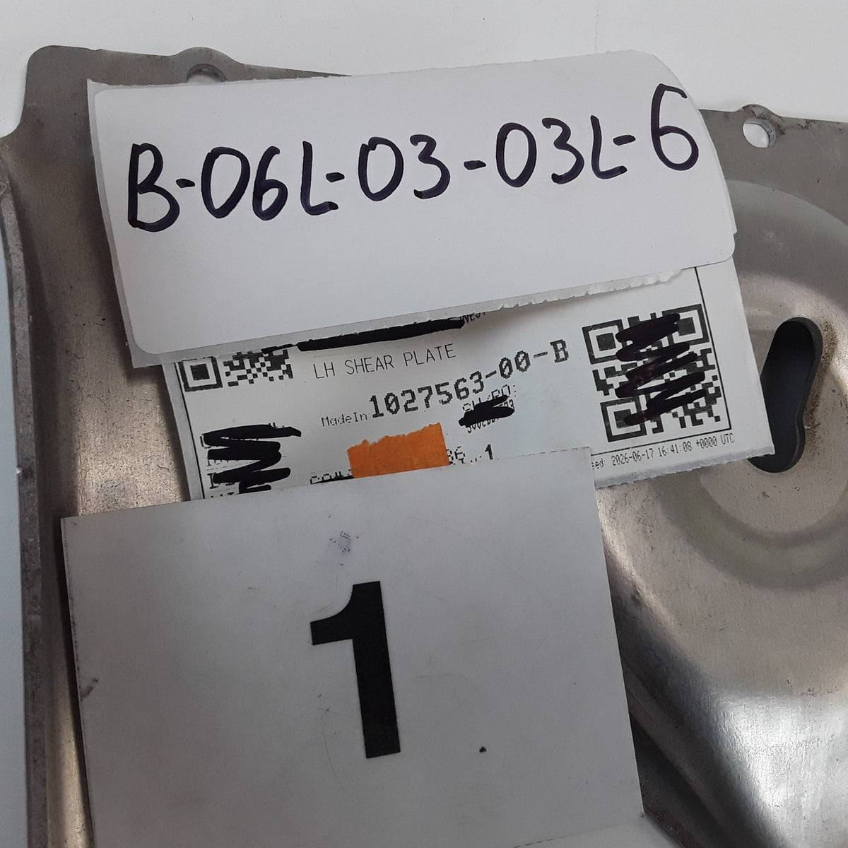 1027563-00-B Left Hand Shear Plate For Tesla Model S X 2015-2021 Genuine OEM New