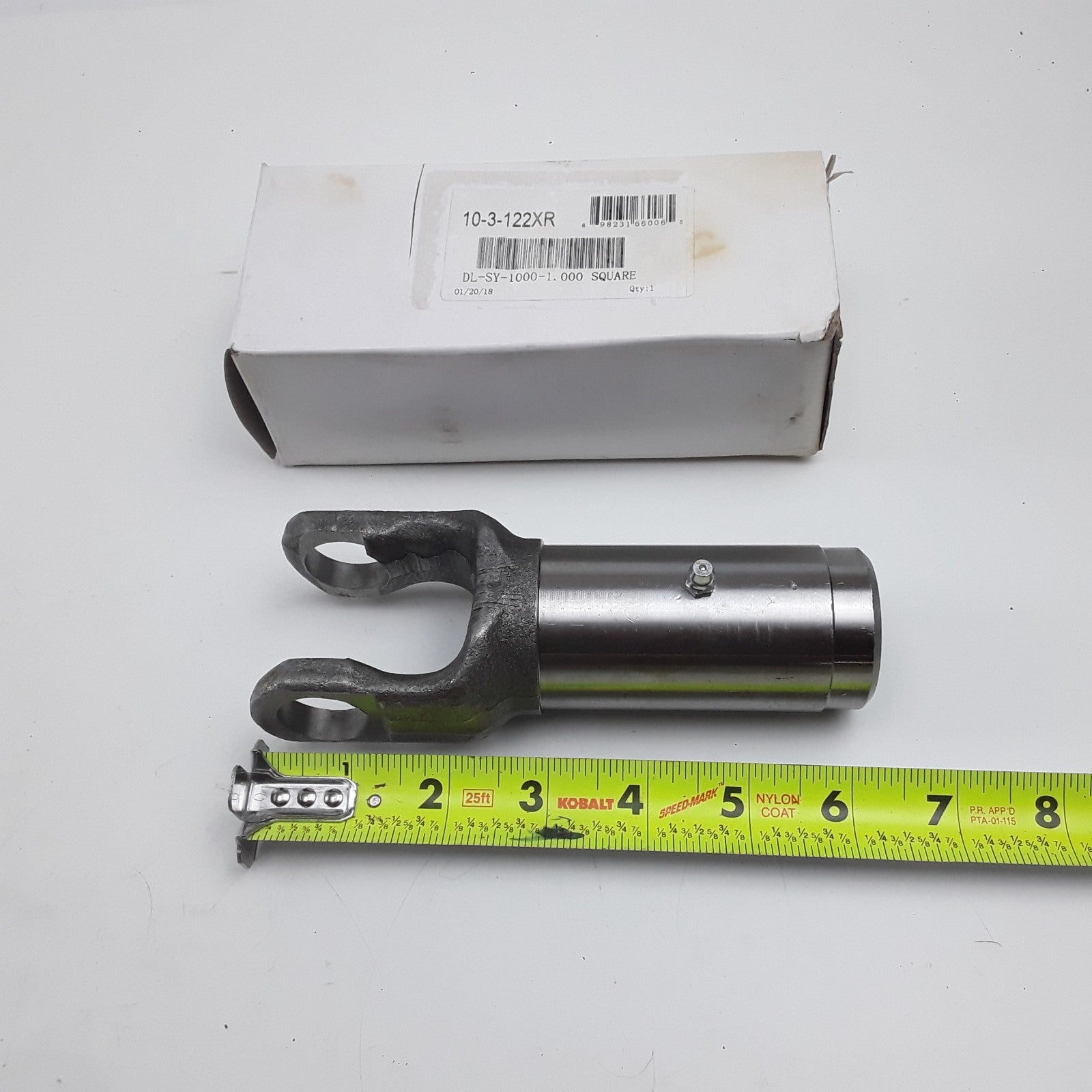 World American Power Take Off (PTO) Slip Yoke - 1" Square, A= 1.000" B= 5.500"