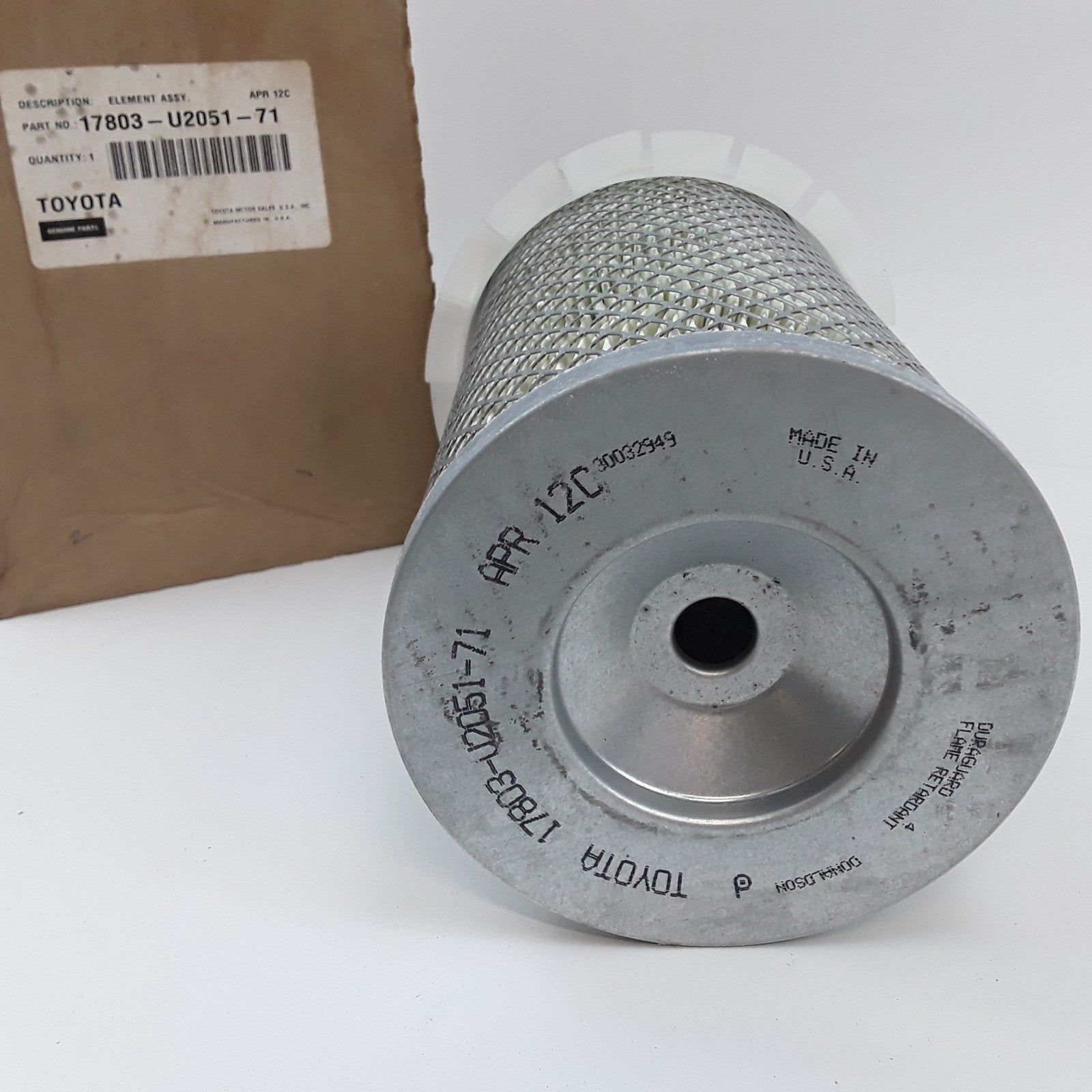 Toyota 17803-U2051-71 Engine Intake Inlet Air Filter Element For Forklifts