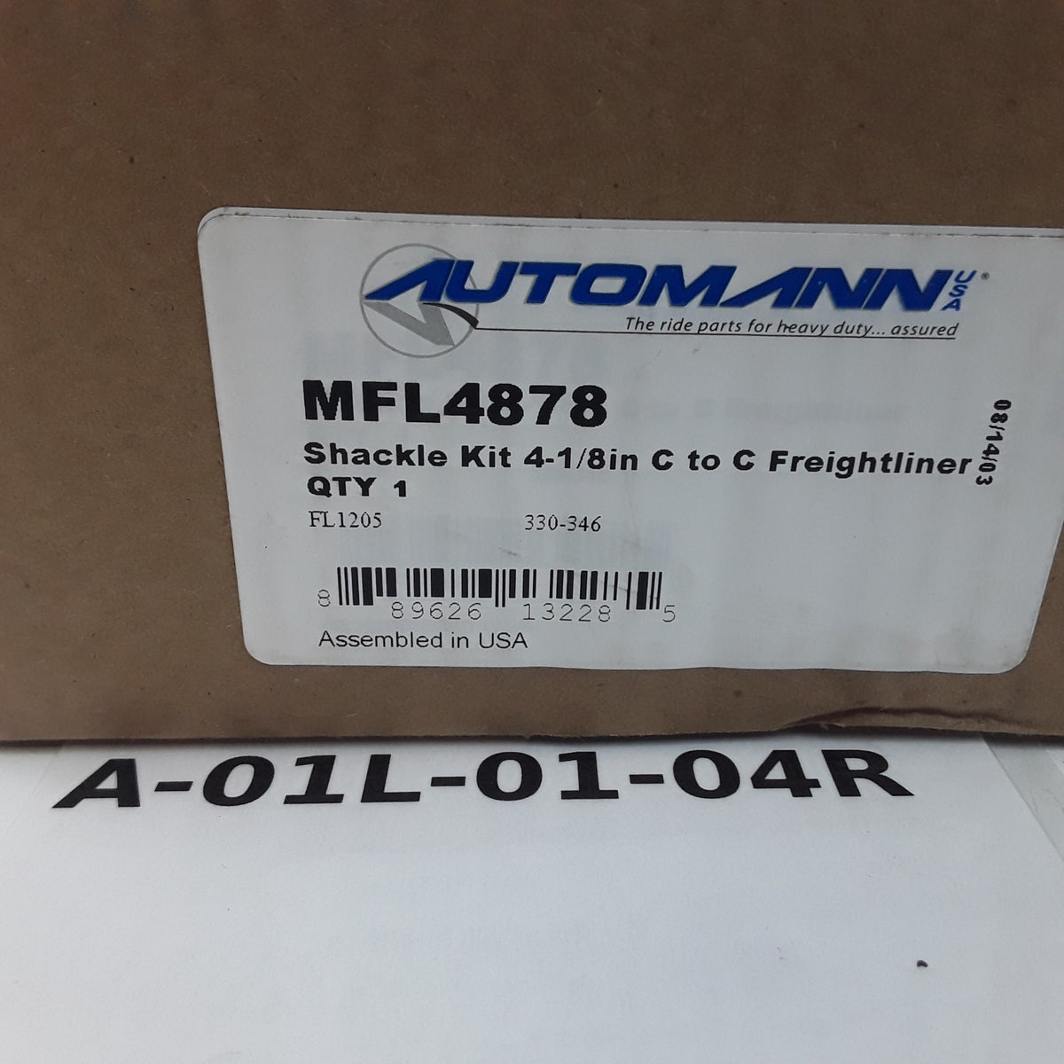 Automann MFL4878 Shackle Kit 4-1/8in Center to Center For Freightliner Trucks
