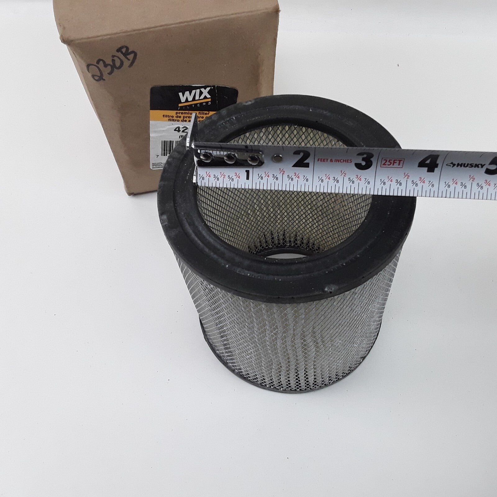 Wix 42453 Cellulose Air Filter W/ Plastic Ends 4.75" Heavy Duty High Performance