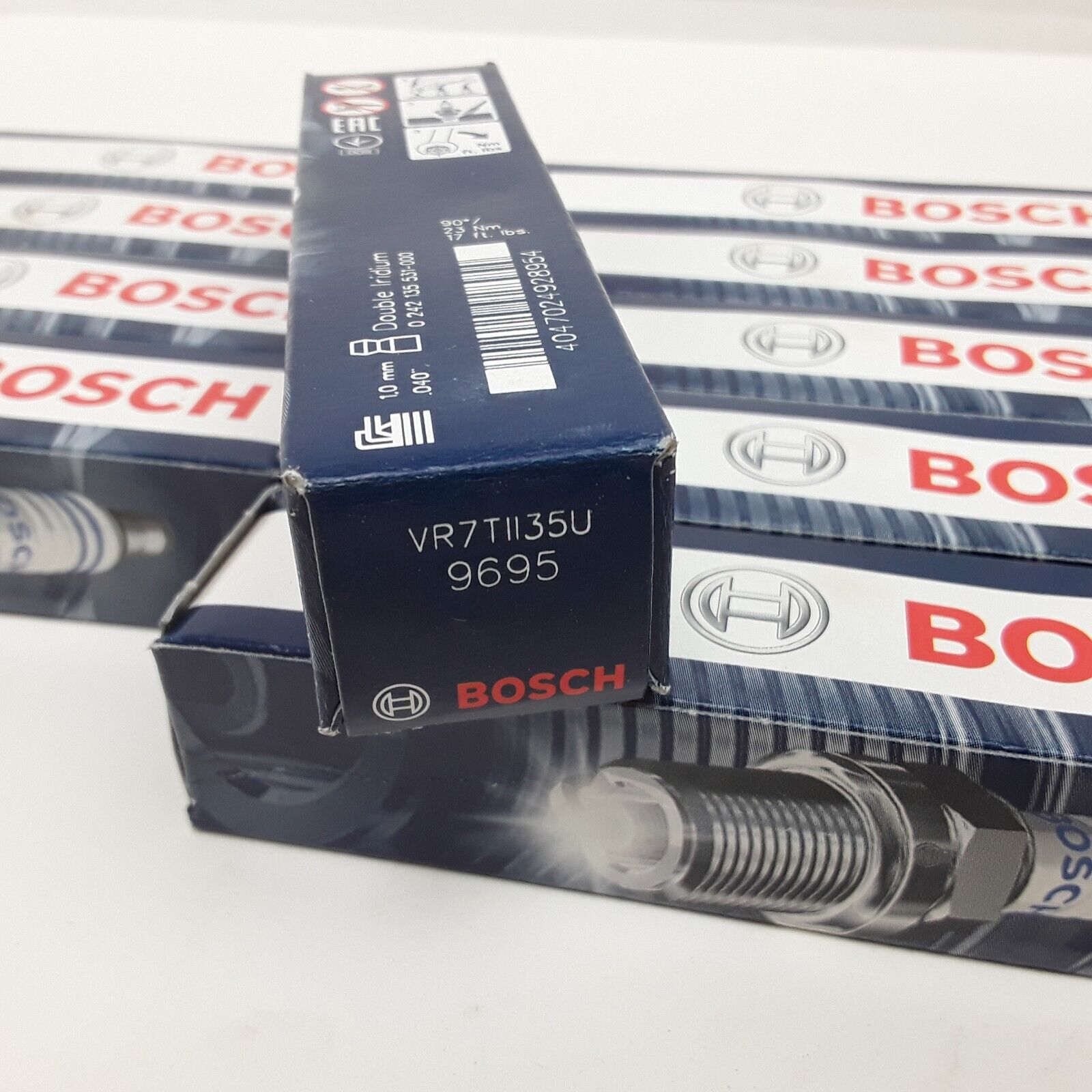 10 pcs Bosch 9695 Fine Wire Double Iridium Spark Plugs Fits Nissan 2013-2020