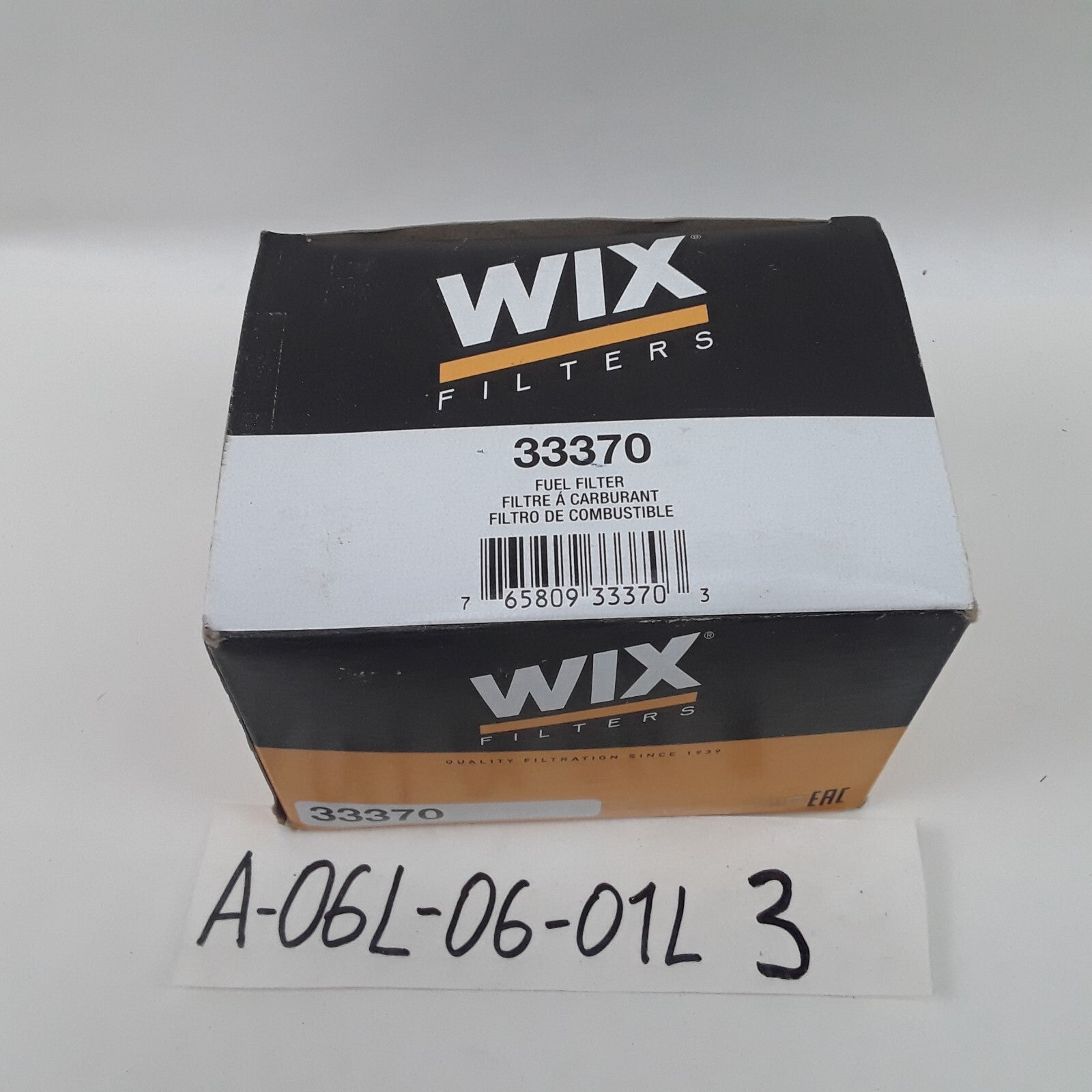 Wix 33370 Fuel Filter For John Deere+Other Farm Applications Glass Case 5 micron