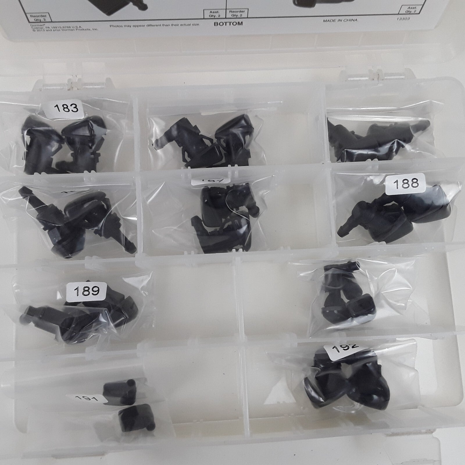 Dorman 030-207 Car Truck Universal Windshield Washer Nozzle Tech Tray Plastic