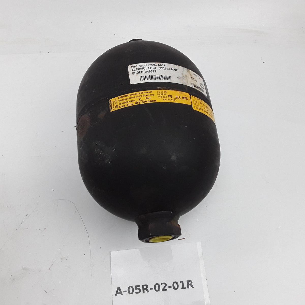 Kalmar 922593.A001 Accumulator Fits SMV 108 TC6, SMV 2115 TC3, SMV 2518 TC3