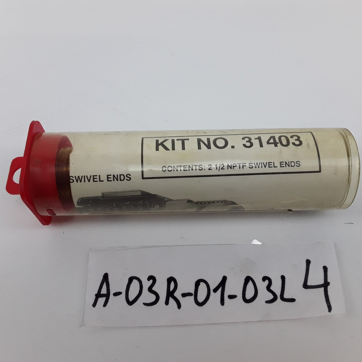 Air Brake Hose Field Installation Kit 2 1/2 NPTF Swivel End 31403 For 3/8" Hose