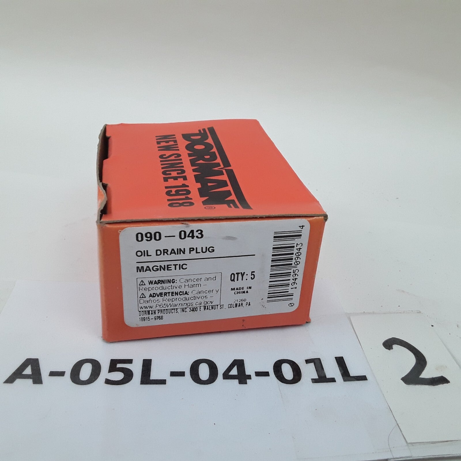 Engine Magnetic Oil Drain Plug 1/2-20 Head Size 3/4 in Fits GMC Ford Cadillac