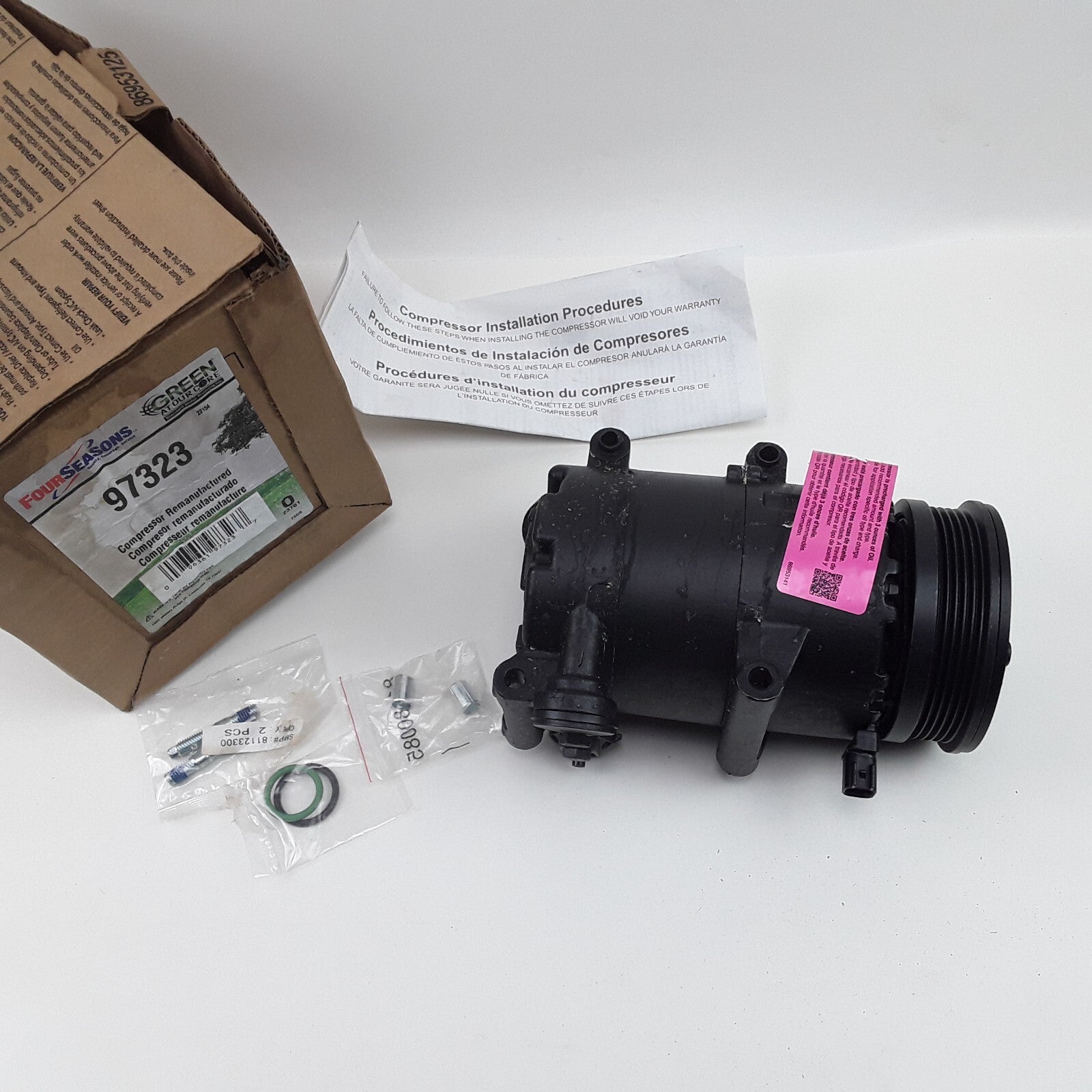Reman A/C Compressor Fits Ford Escape 2013-2014 Ford Focus 2012-2014