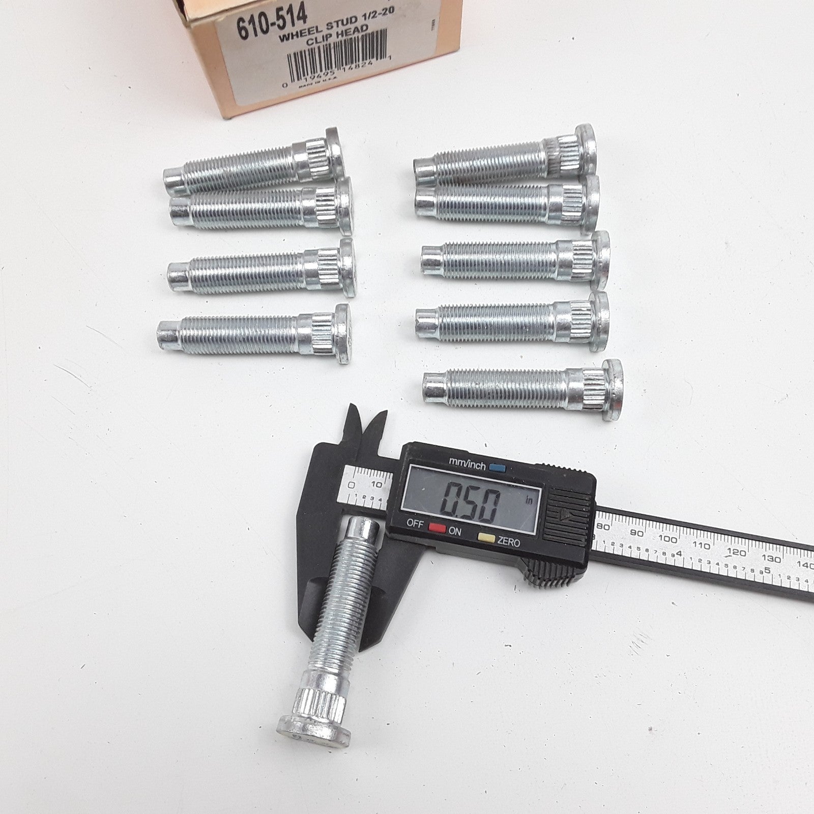 Wheel Stud With Clip Head 1/2-20 Fits Mercury Monterey Ford Freestar (2004-2007)