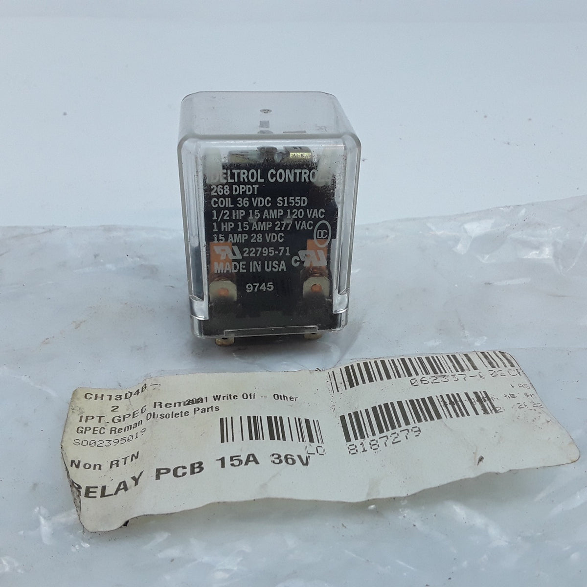 Deltrol Controls 22795-71 Industrial Relay PCB 15A 30V For Forklifts