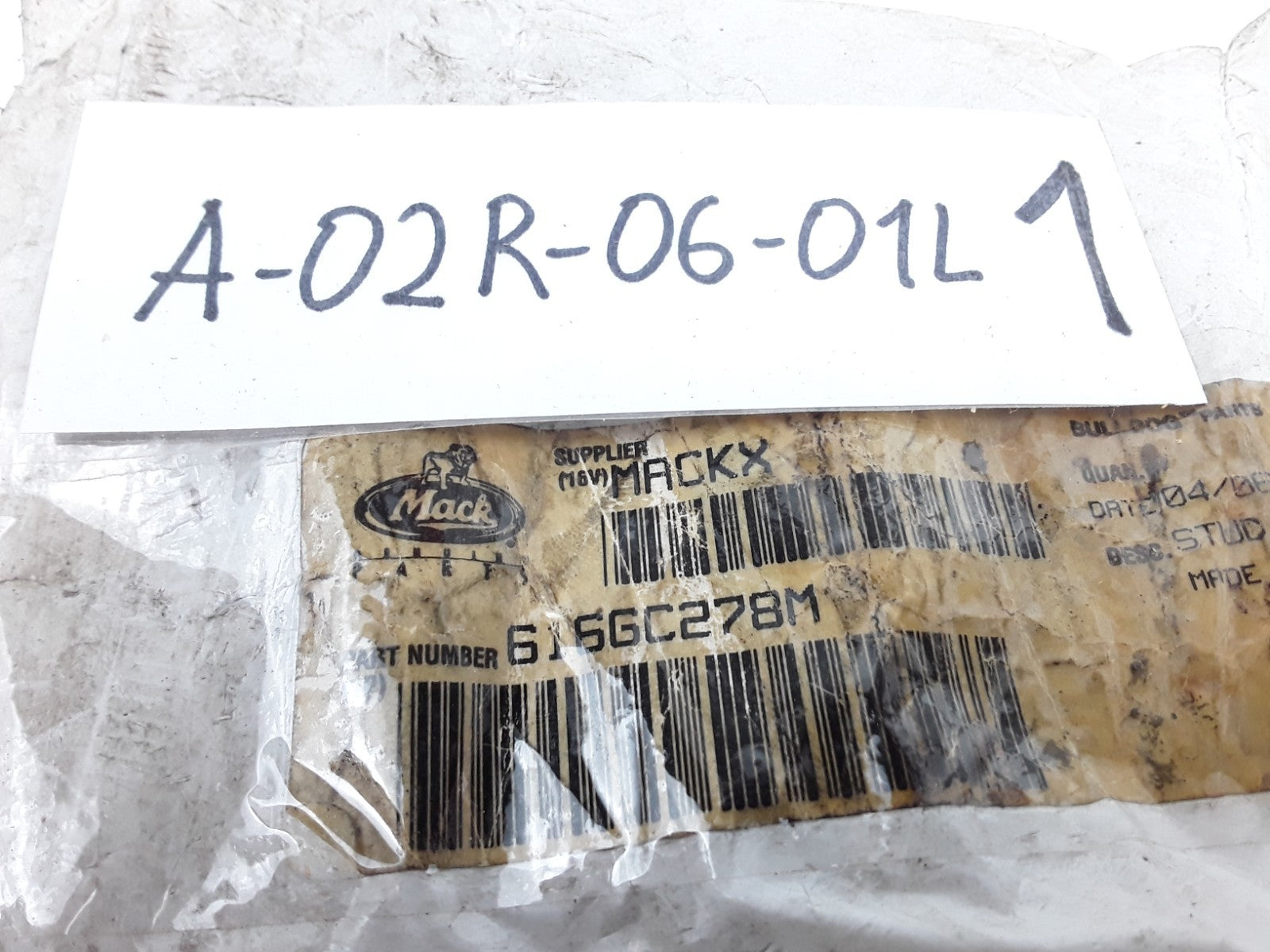 Mack 616GC278M Stud Assembly Heavy Duty For Mack Trucks