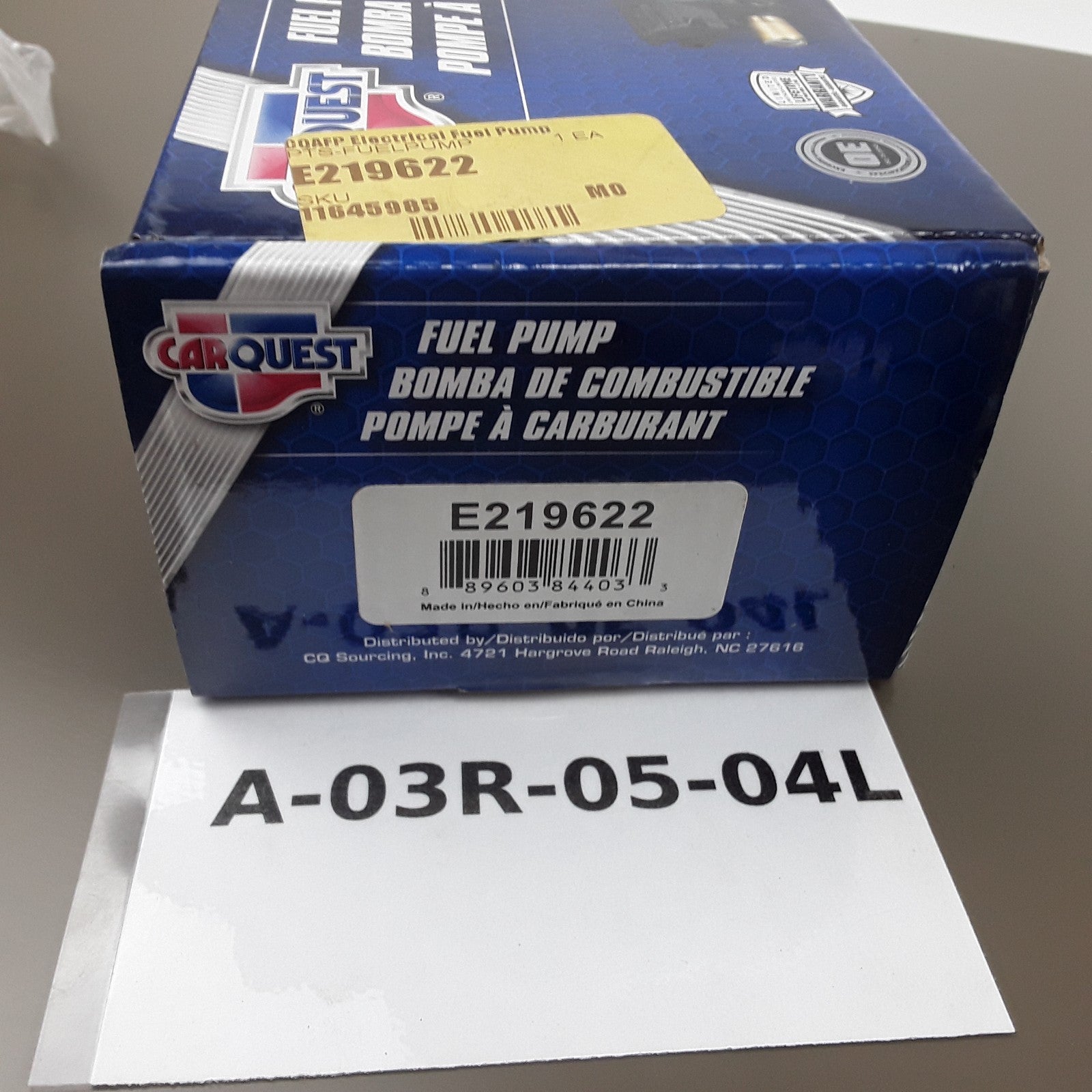 Carquest E219622 Fuel Pump Fits Mercury Tracer Topaz Ford Tempo Escort 1991-1997