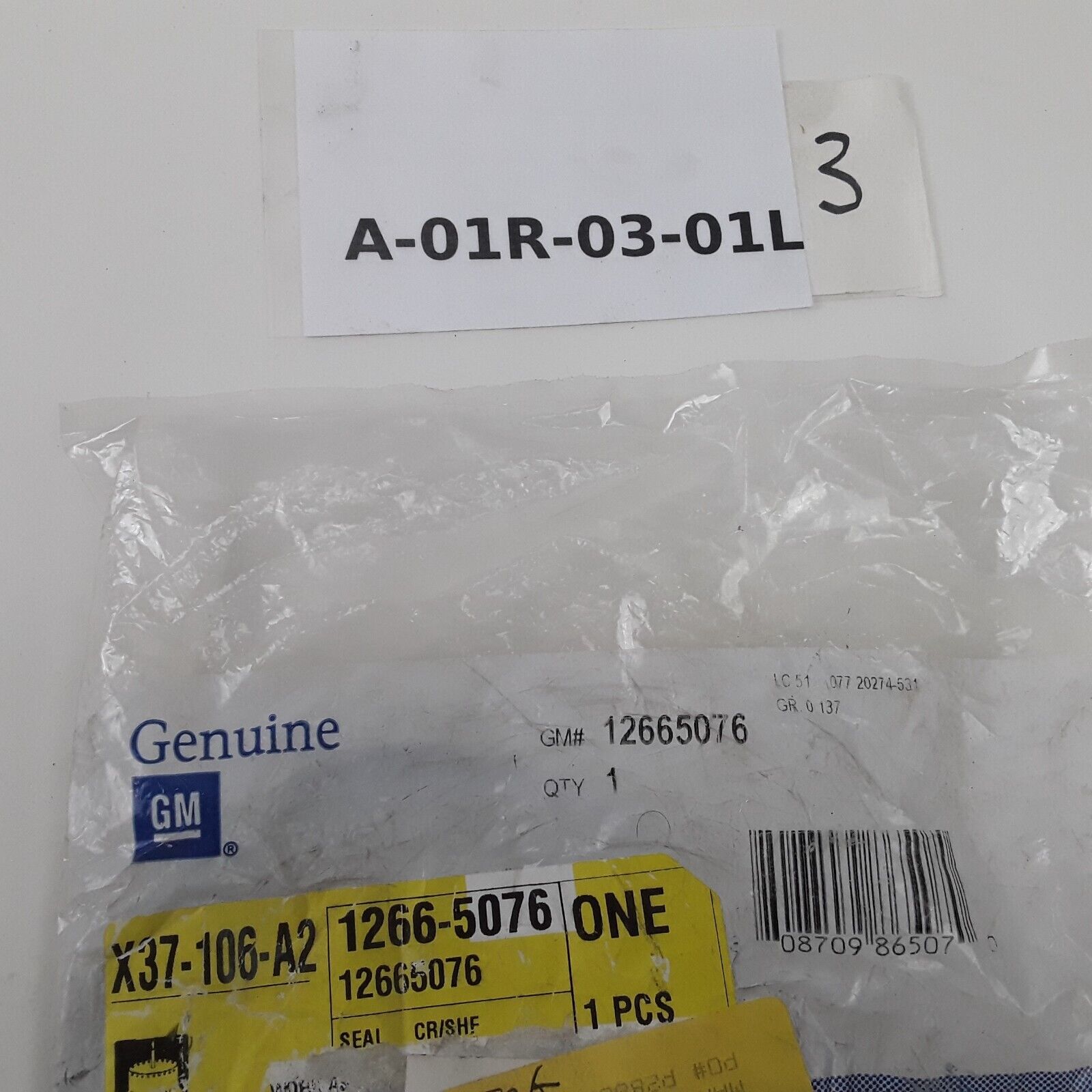 GM 12665076 Crankshaft Rear Oil Seal for Cadillac, Chevrolet, GMC 2014-2024