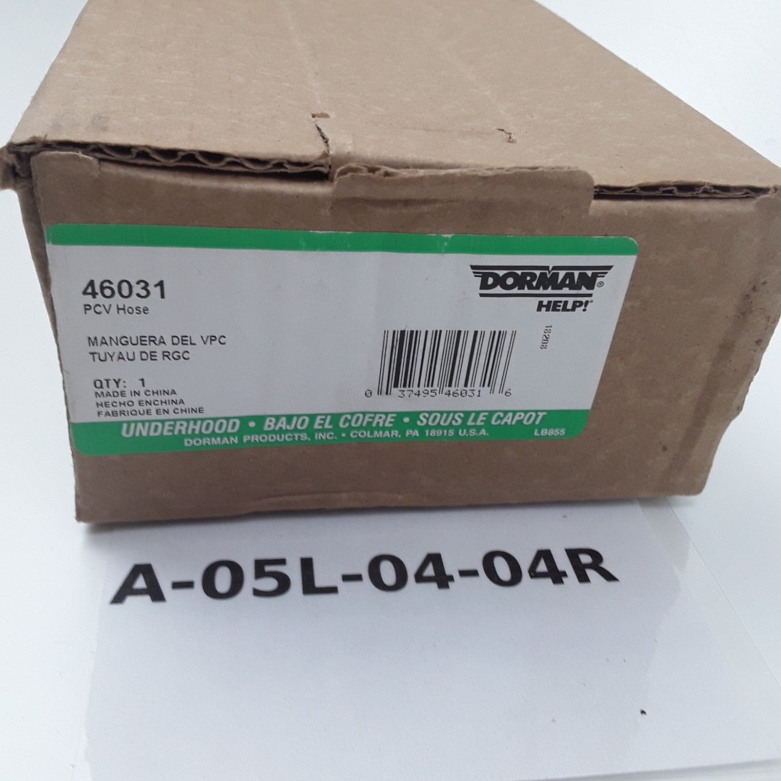 Dorman 46031 PCV Valve Tubing Black Rubber Heavy-Duty Fits Ford Focus (2000)