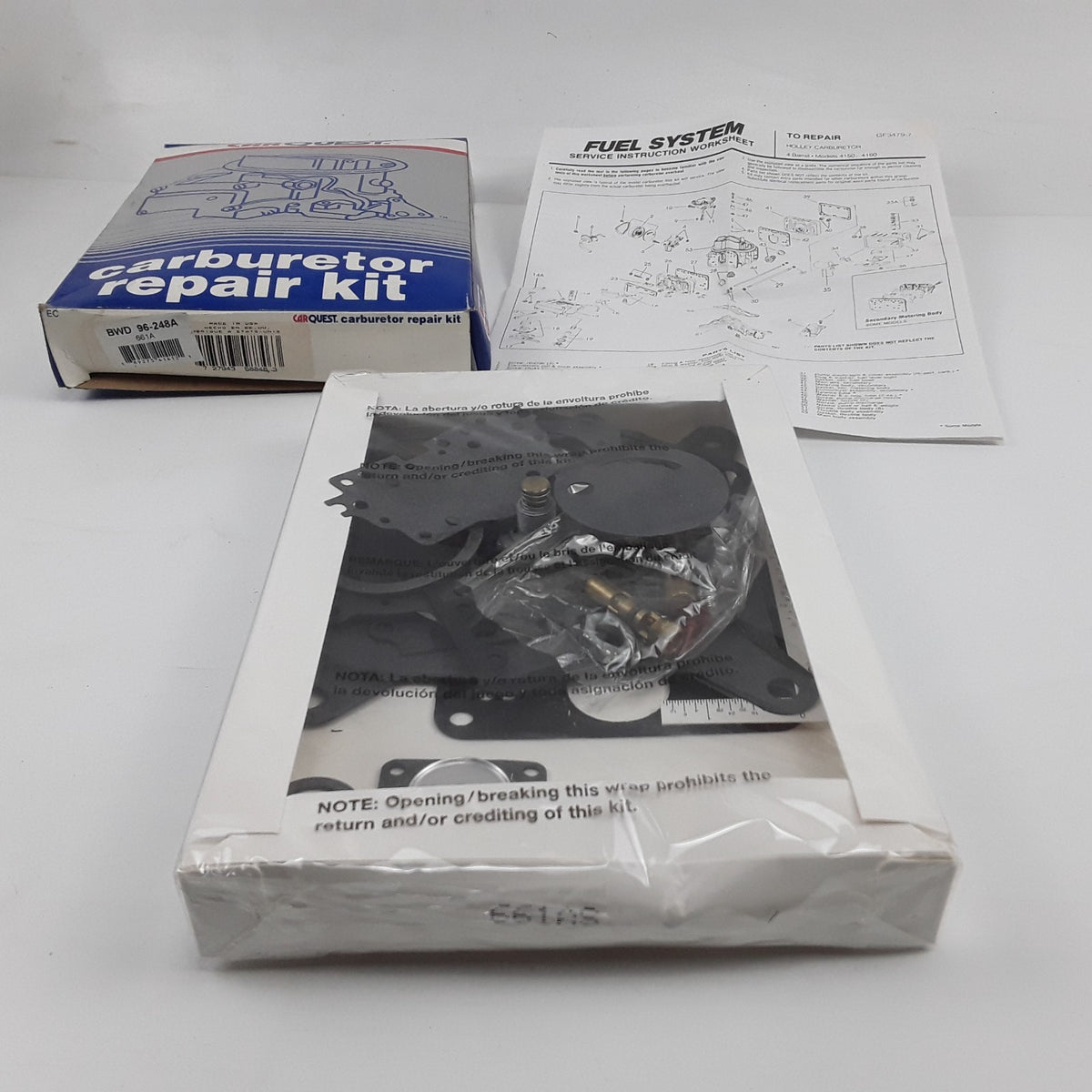 Carburetor Repair Kit Fits Dodge Chevrolet Lincoln Mercury Edsel Ford 1957-1977