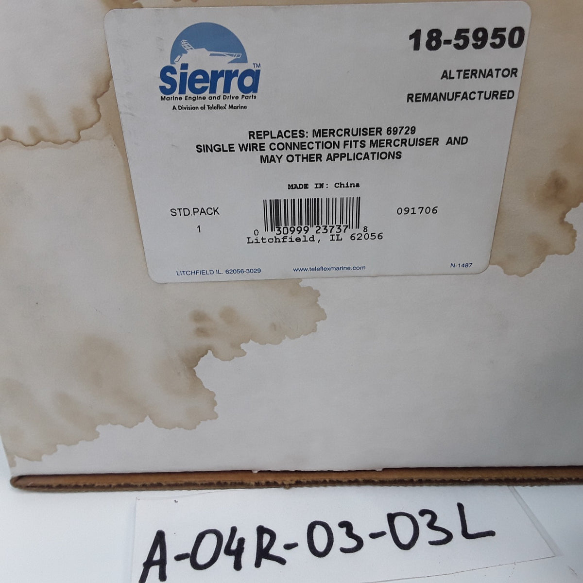 Alternator Fits Hardin Various Mercruiser Model 198 225 215 233 MIE (1962-1980)
