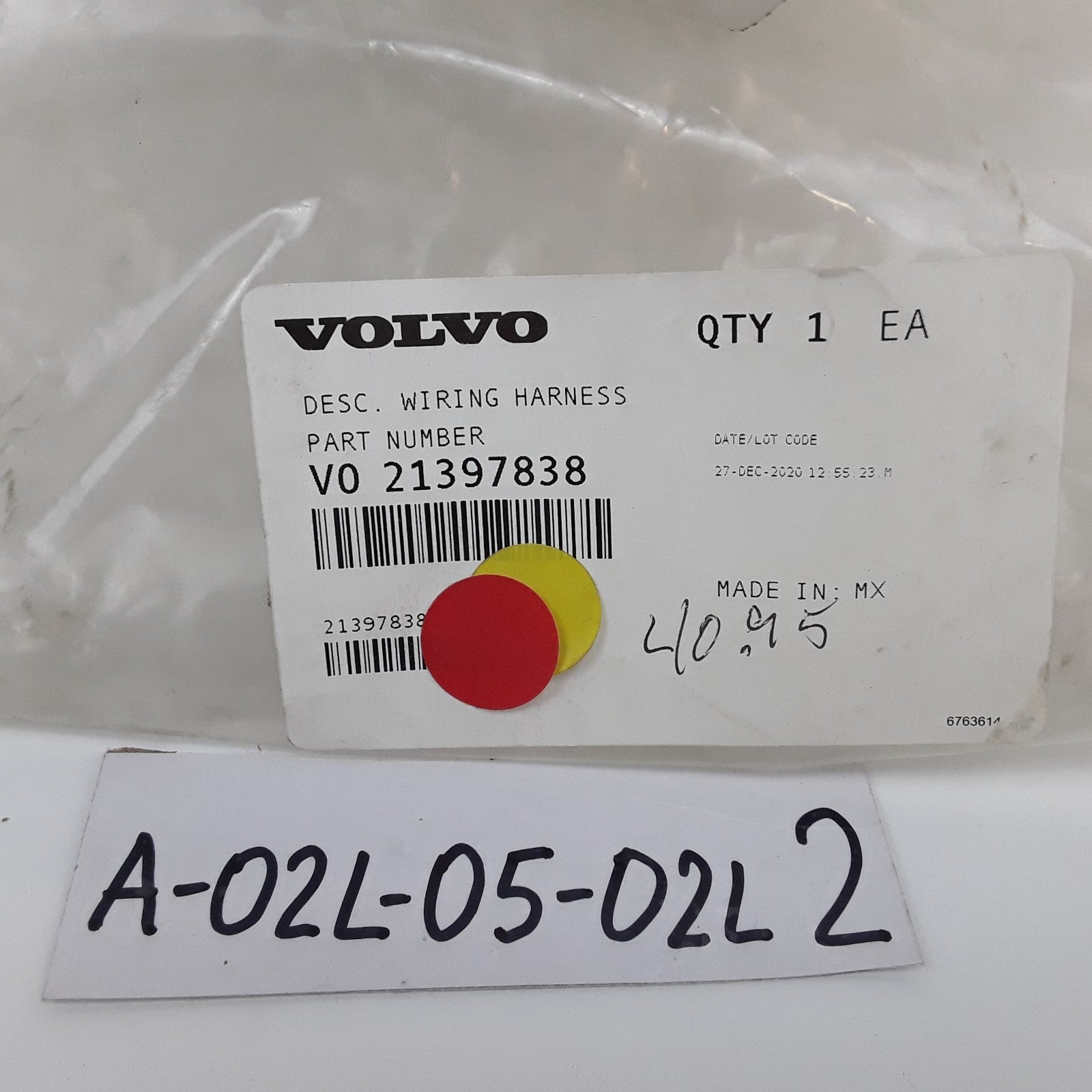 Headlight Head Lamp Wiring Harness 21397838 For Volvo VNL Series Trucks