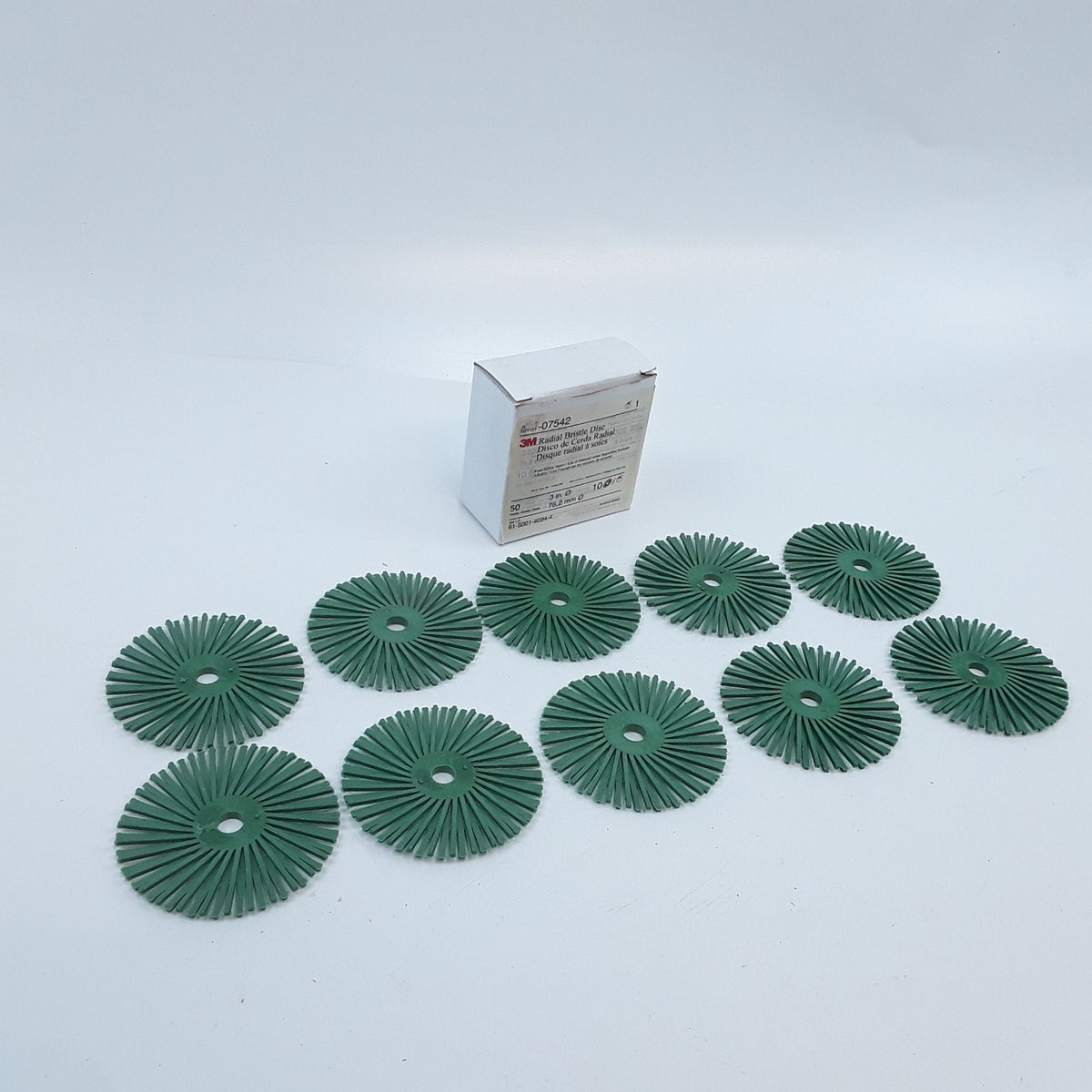 3M 07542 Discs Radial Bristle 50 Grade Size 3 in 76.2mm Box of 10