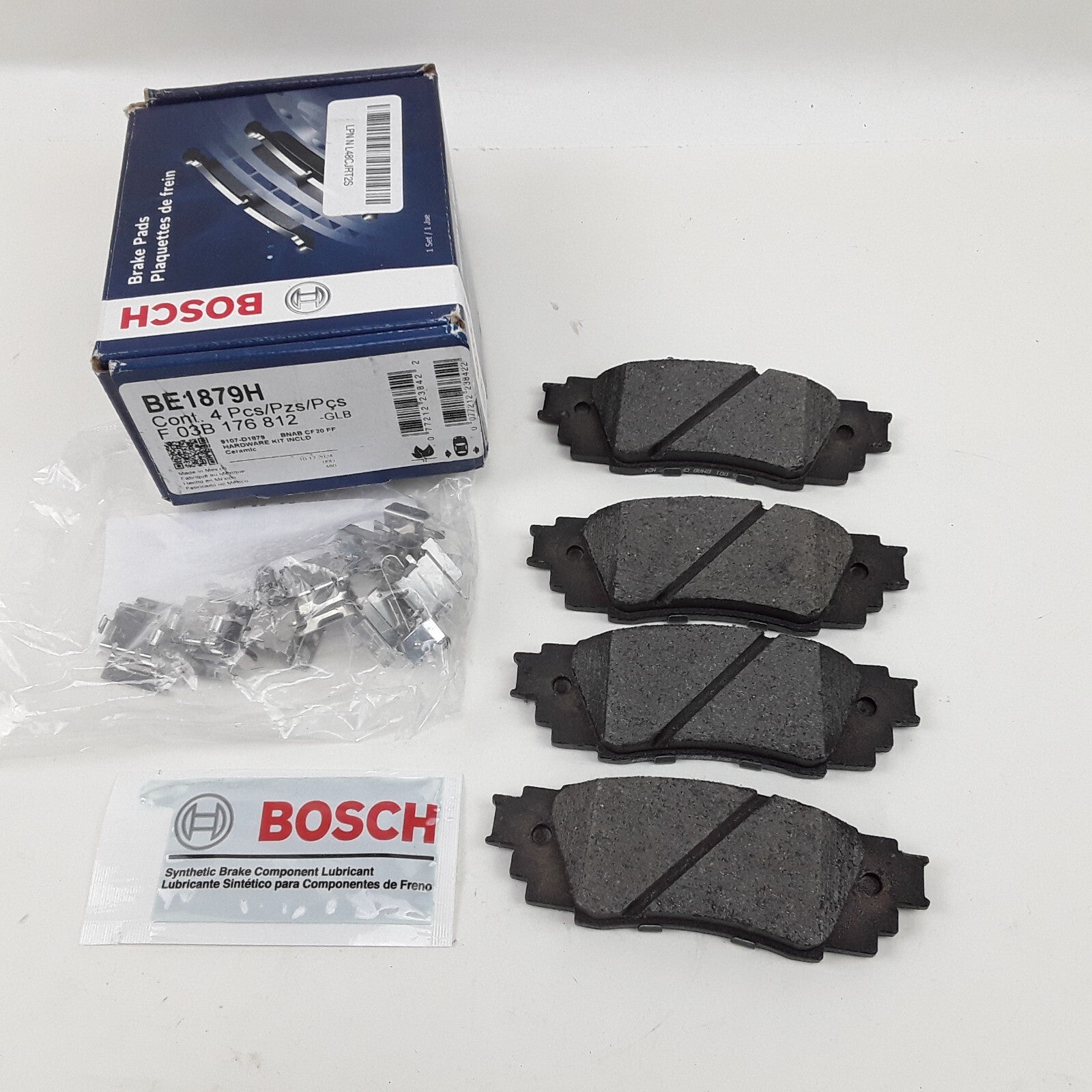 Bosch BE1879H Rear Disc Brake Pad Set Fits Toyota Prius Lexus RX350L (2018-2024)